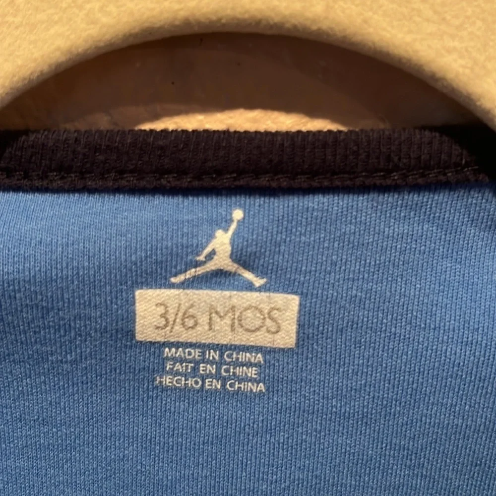 Jordan Jumpman Baby Onesie Bodysuit Blue Size 3-6 months Michael Jordan